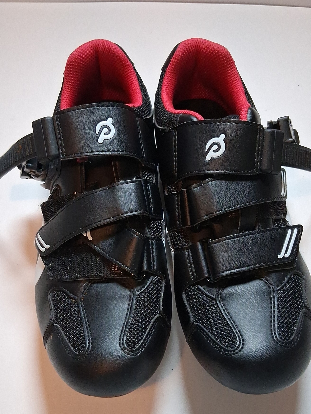Peloton Adult Cycling Shoes - Black with Pink Interior